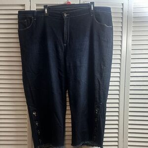 Susan Graver Dark Blue Denim Jeans